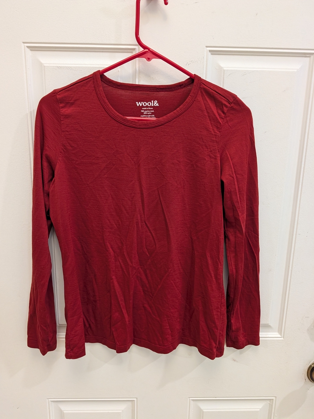 Wool& Merino Wool Long Sleeve Top